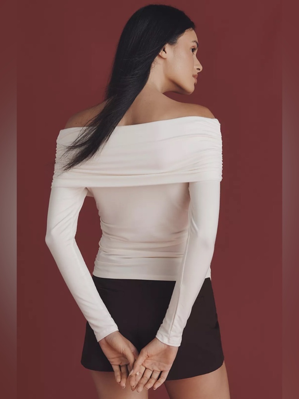 NWT REFORMATION Florentina Knit Off-The-Shoulder Top - Picture 9 of 12